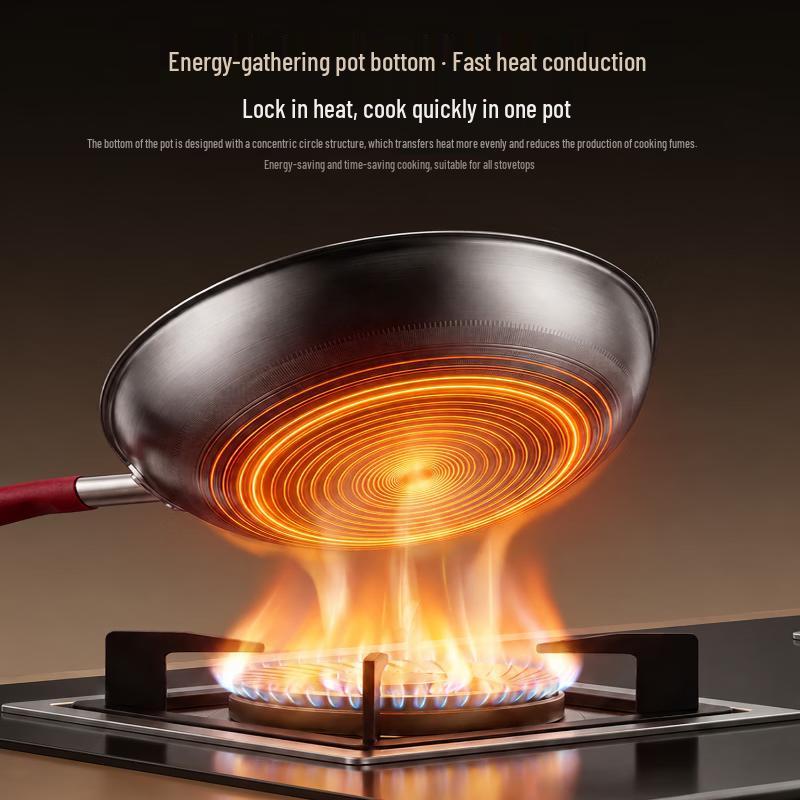 KOBACH 32cm Titanium Non-Stick Frying Wok