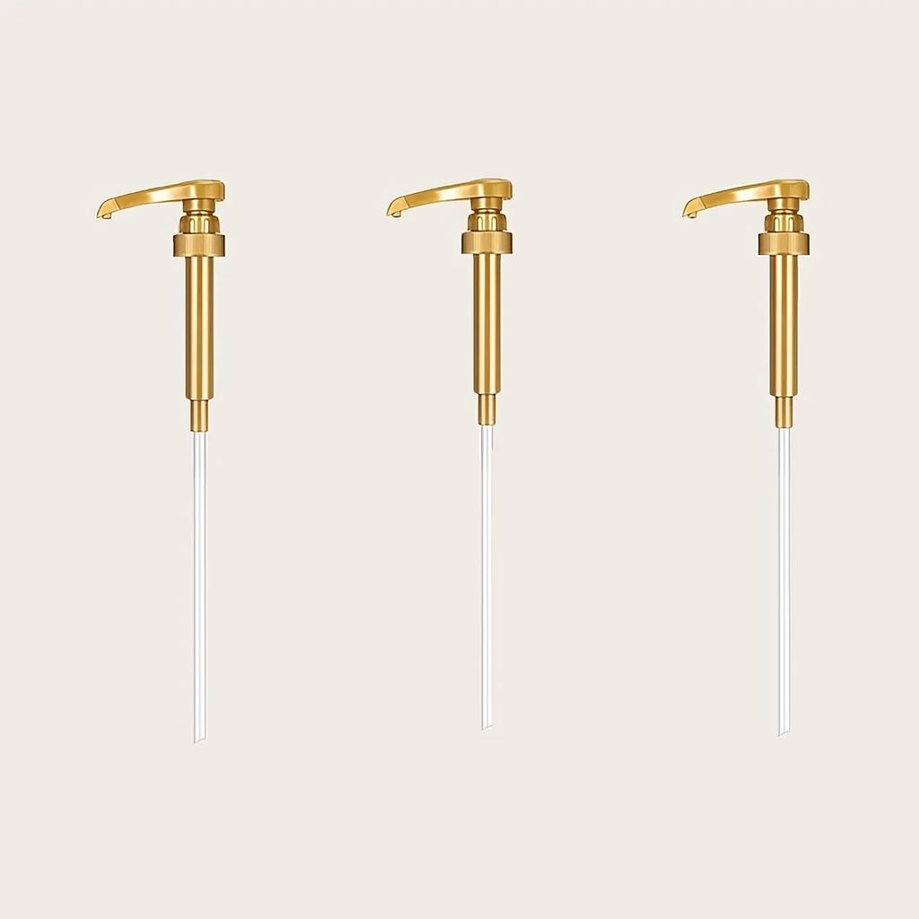 3PCS-kitchen Oyster sauce bottle mouth pressure pump head down sauce artifact device of fuel bottle extrusion household sold