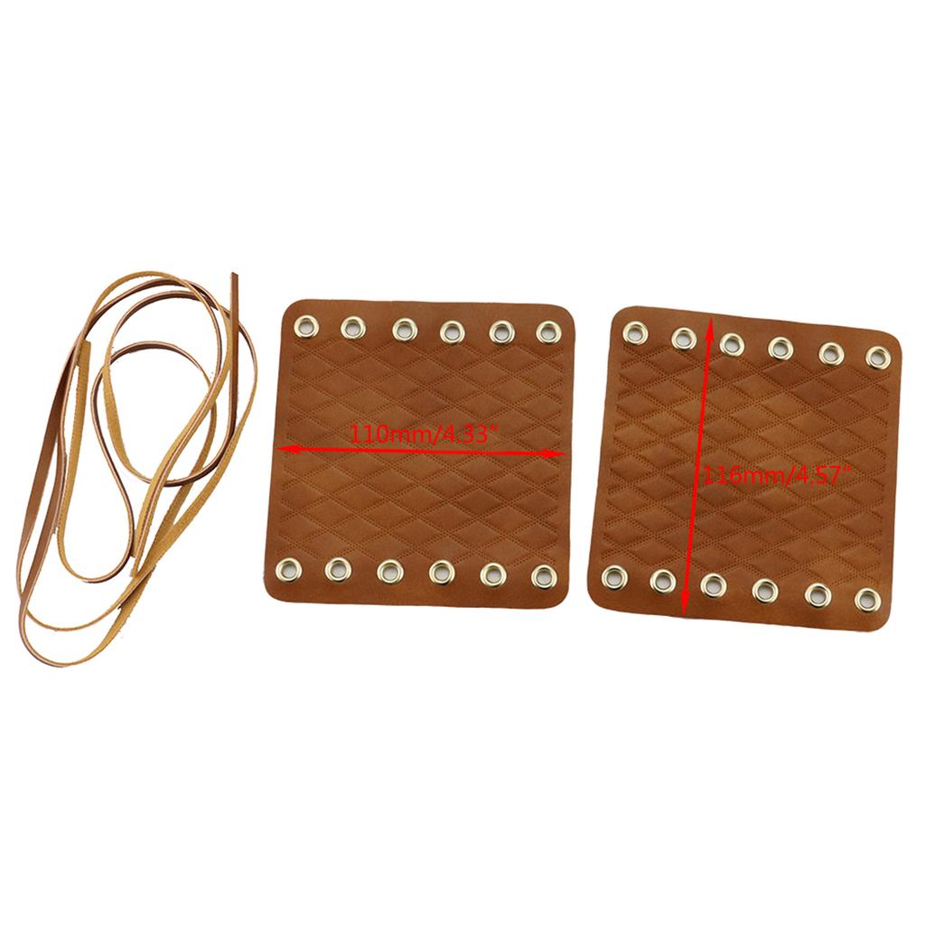 Motorcycles PU Leathers Handlebar Hand Grip Covers with Adjustable Strap Motorbike Handle Grip Pads Modification