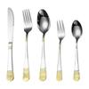 Stainless Steel Tableware, Spoon, Fork, Premium Sense Retro Steak Knife and Fork, Western Food Knife, Fork and Spoon Set