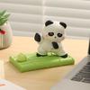 Creative Panda Resin Phone Stand Cartoon Desktop Portable Tablet Stand Home Cute Fun Ornament Gift Cartoon Panda Ornament