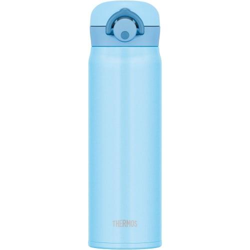 Thermos Vacuum Insulated Portable Mug with One-Touch Opening, 500ml, Light Blue, JNR-500 LB