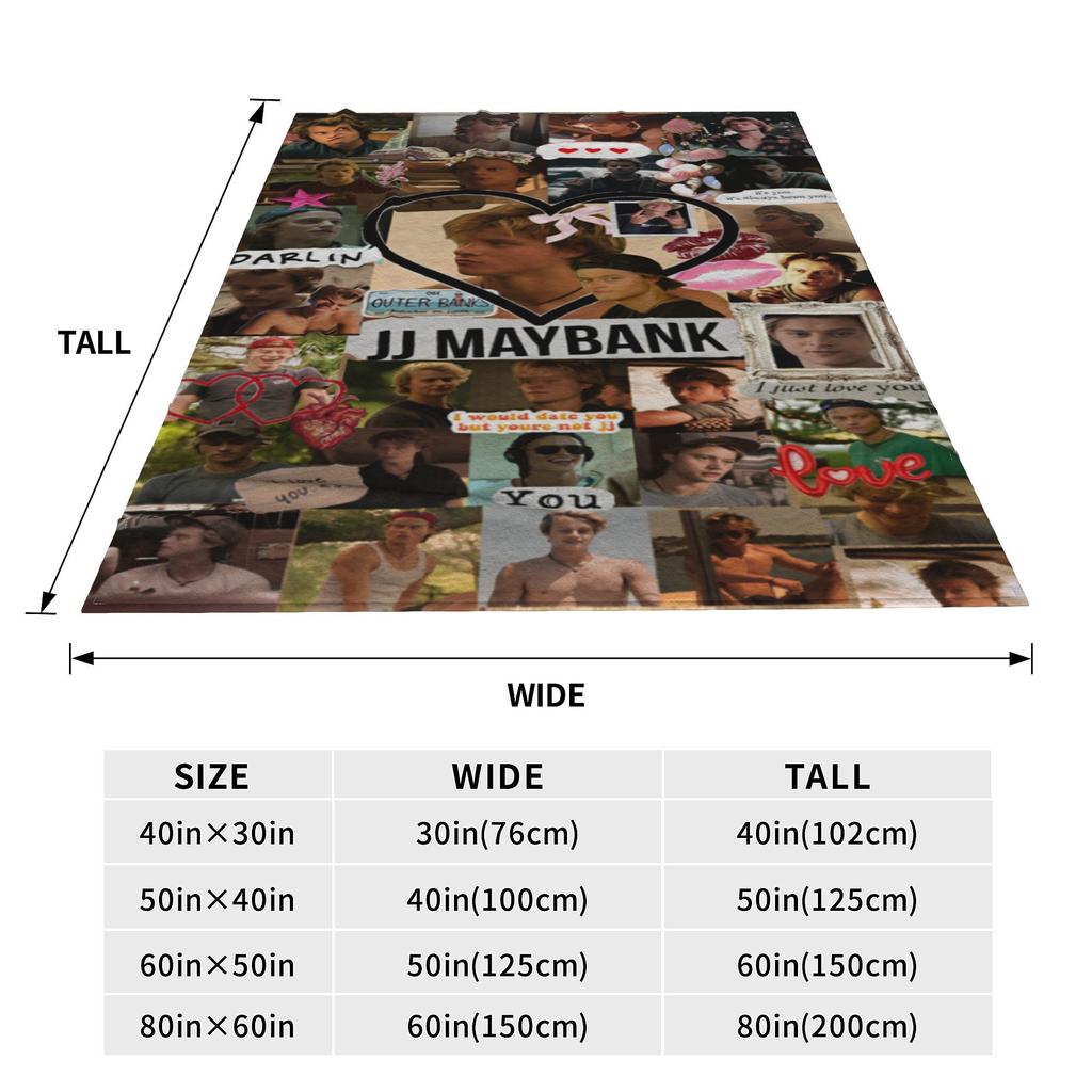 Rudy Pankow JJ Maybank  Blanket Ultra-Soft Fleece Relax Gift  Throw Blanket Bedding Throws