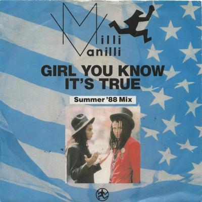 7inch Record MILLI VANILLI  Girl You Know Its True Summer 88 COOL170 Cooltempo 1988 UK Dance  Electronica Used