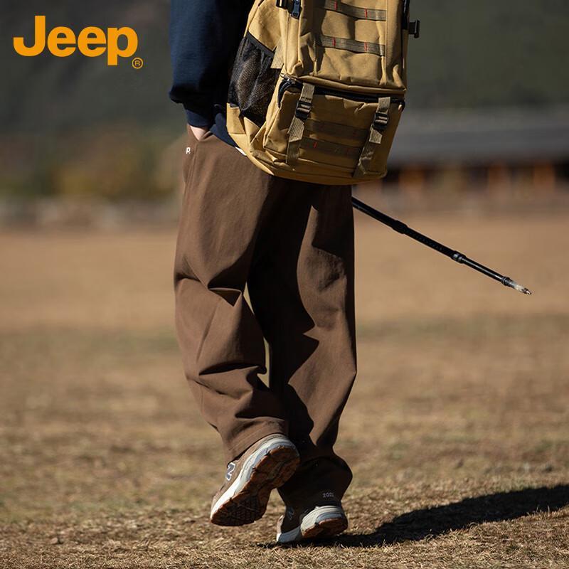 JEEP Men's Loose Fit Straight-Leg Casual Pants