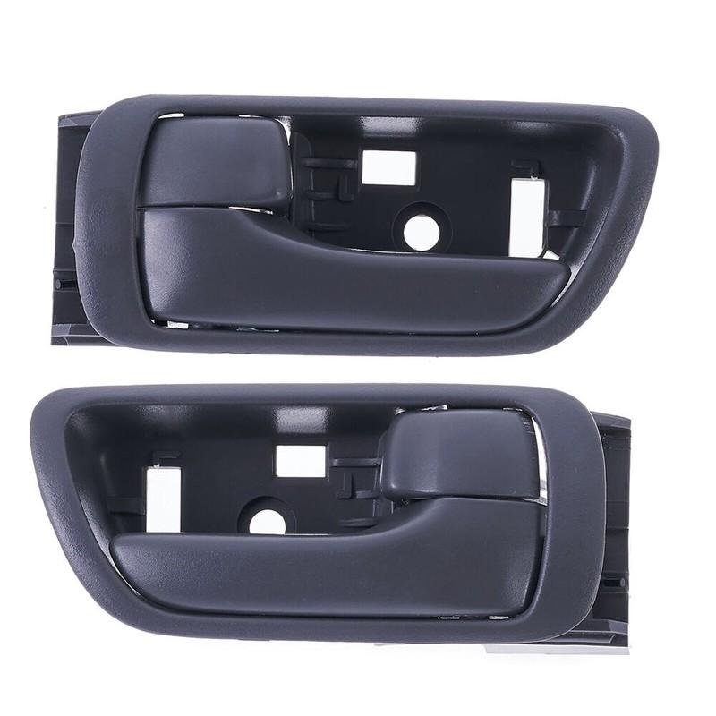 2Pcs Grey Front Rear Left & Right Interior Door Pull Handle For Toyota Camry 2002 2003 2004-2006 Inner Door Replacement Parts