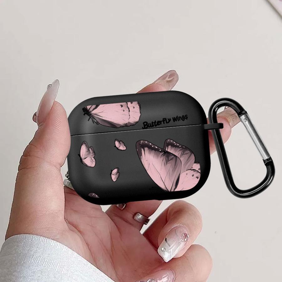 Case For Airpods Pro3 Pro 4 Pro2 2 1 3 Earphone Cases Cover Red Blue Butterfly