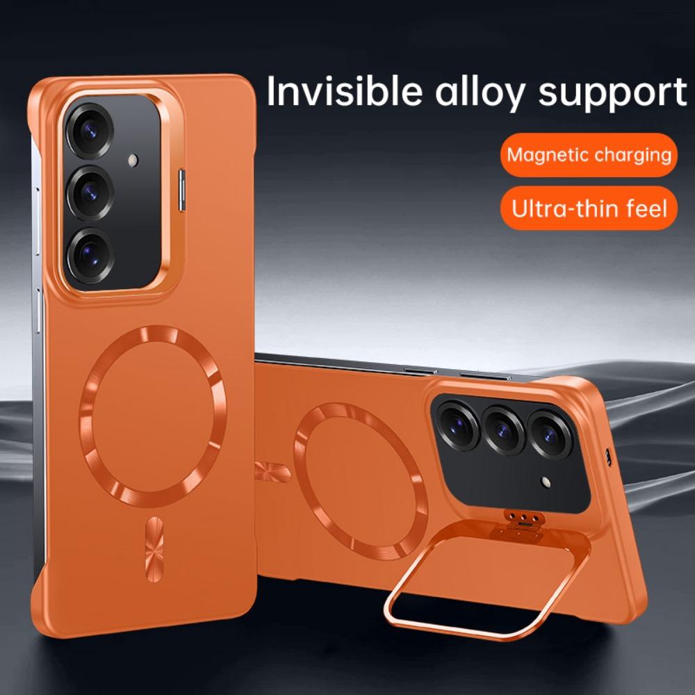 Für Samsung S25 S25+S25E S25Ultra Magnetische kabellose Ladehülle Handyhülle Halter rahmenlos Handyhülle Stoßfester Bumper Funda