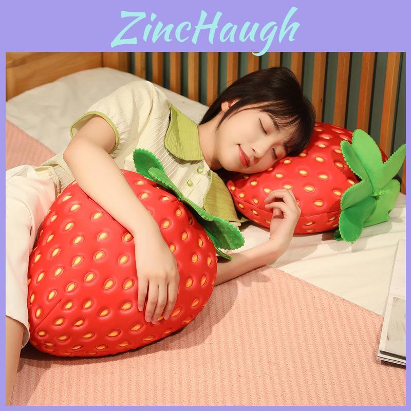 Large Strawberry Plush Pillow For Girls Ins Style Fruit Cushion Toy