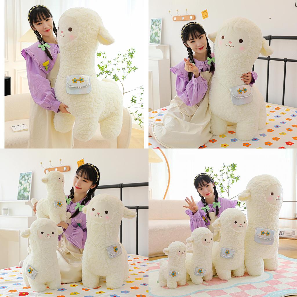 Adorable Alpaca Plush Toy Soft Stuffed Animal Cuddly Doll For Girls And Kids Gifts