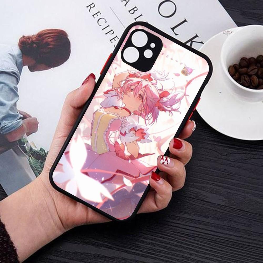 Puella Magi Madoka Magica Phone Case For IPhone 14 11 12 13 Mini Pro Max 8 7 Plus X XR XS MAX Translucent Matte Cover