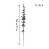 Fake Eucalyptus Leaf Artificial Green Plant Flowers Simulation Indoor Home Decor Silk Flowers Stem Outdoor Props Wedding