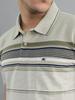 MONTE CARLO Mens Regular Fit Stripes Half Sleeve Polo Tshirt