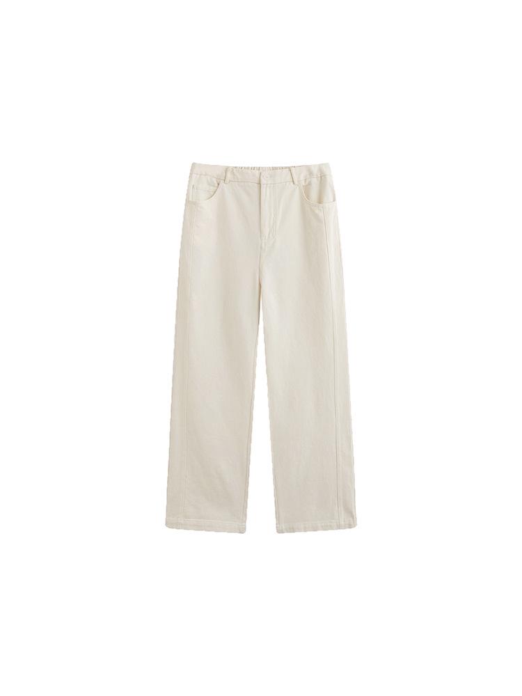 Plus Size Women's Wide Leg Floor-Length Casual Pants for Spring 2026 - Versatile Loose Jeans NK1502