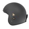 KOMINE Motorcycle Heritage Leather Jet Helmet Solid Mat Black XL HK-195