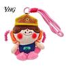 Small Stuffed Toy Ornament Cute Buddha Keychain, Dunhuang Style Plush Pendant with Embroidered Traditional Chinese Embroidery Decor Details, Soft Car