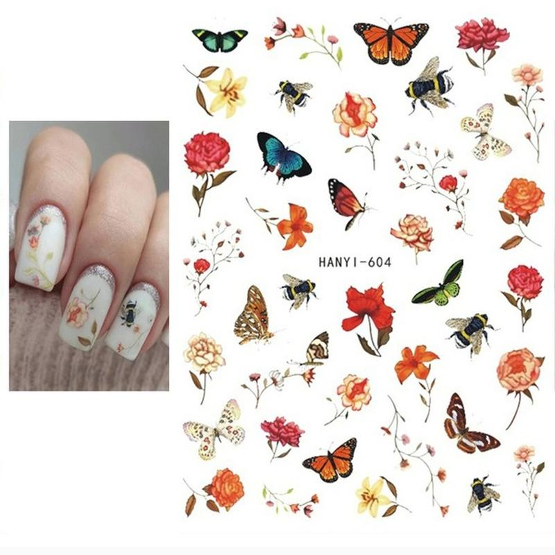 Zurück Kleber Aufkleber 3D Nagel Aufkleber Schwarz Weiß Geometrische Zeichnungen Designs Nagel Aufkleber Dekoration Für Nail Art Schönheit