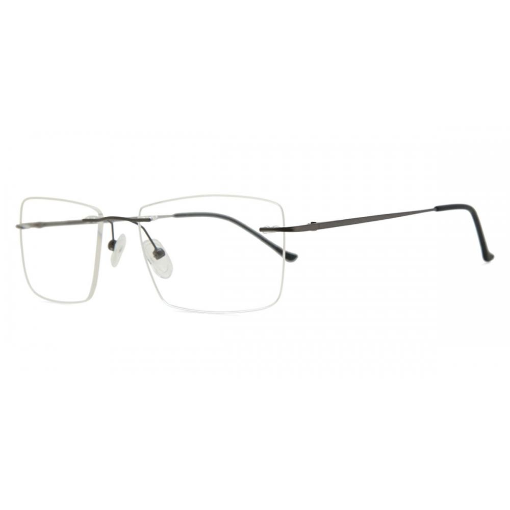 Rimless Square Grey Smartbuy Collection Watson Asian Fit 984a Fashion Unisex Eyeglasses
