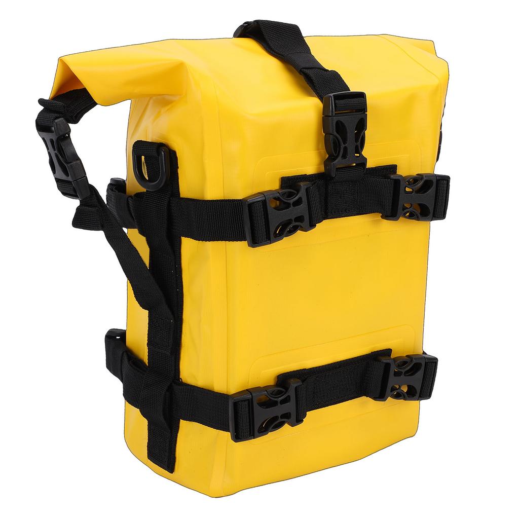 Motorcycle Bumper Bag PVC 5 To 8L Water Proof Quick Release Motorcycle Side Bag Motorbike Storage Carry Bag with Straps for Outdoor