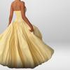 New Summer Women's Strapless Lace-up Strapless Lace-up Solid Color Temperament Fashionable Dress Outfit Gown