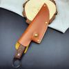 Forged Chef's Boning-Slicing Cleaver Professional Kitchen Knife for Meat Peeling Cutter Grill Knife with Sheath