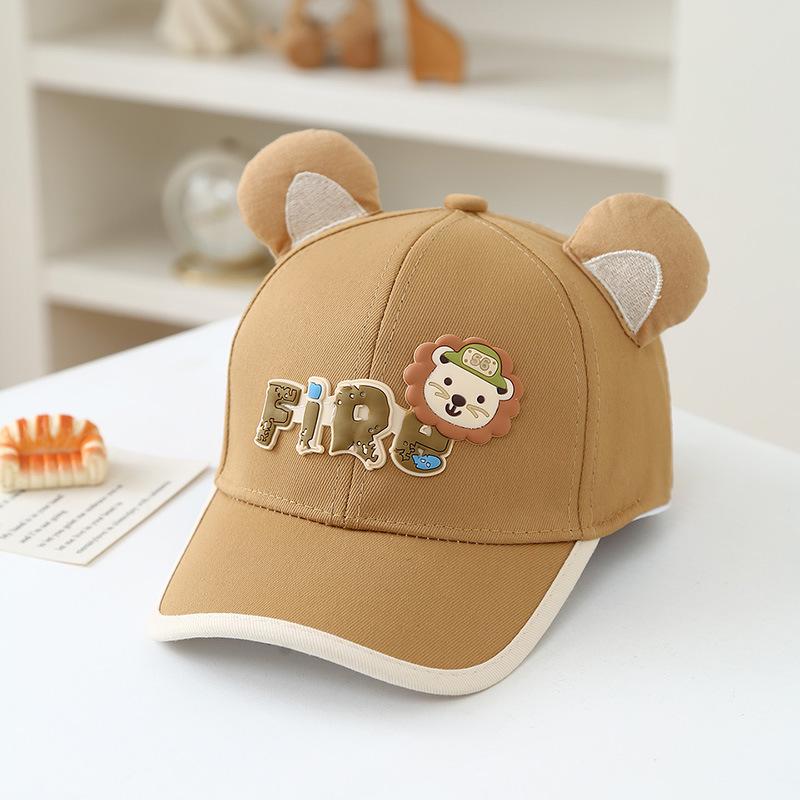 2026 Kids' Cute Lion Baseball Cap | Boys & Girls Sun Protection Hat for Spring & Autumn