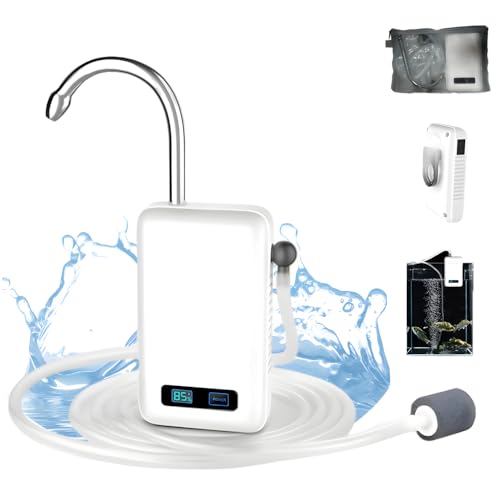 VIGOUROUS Outdoor Pump, Rechargeable, 5200mAh, Includes Storage Bag, 2026 Model, with LED Light, Sensor-Activated Switch, Integrated Electric Faucet,