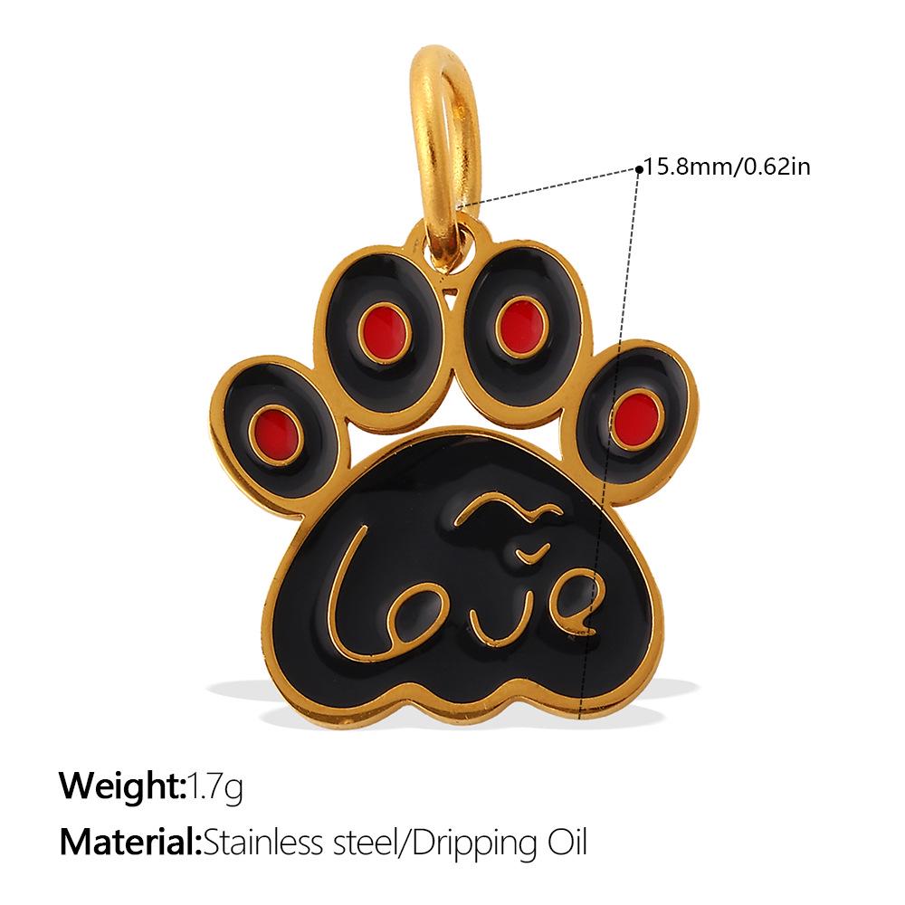 Cross-Border Cartoon Dog Paw Print Ornaments - Colorful Decorative DIY Accessories