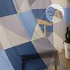 Geometric Triangle Sheer Drapes for Bedroom Living Room Decoration Window Curtain for Kitchen Curtain Panels