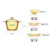 Corning JINGCAI Life 16-Piece Transparent Glass Cookware Set