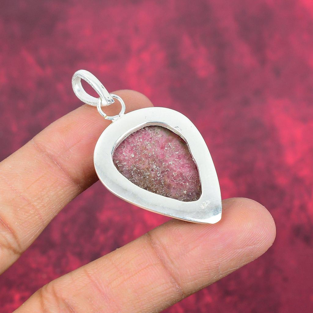 Rhodonite Jewelry, 925 Solid Sterling Silver Pendant Handmade Gemstone Jewelry, Gifts For Wife Brand New Pendant