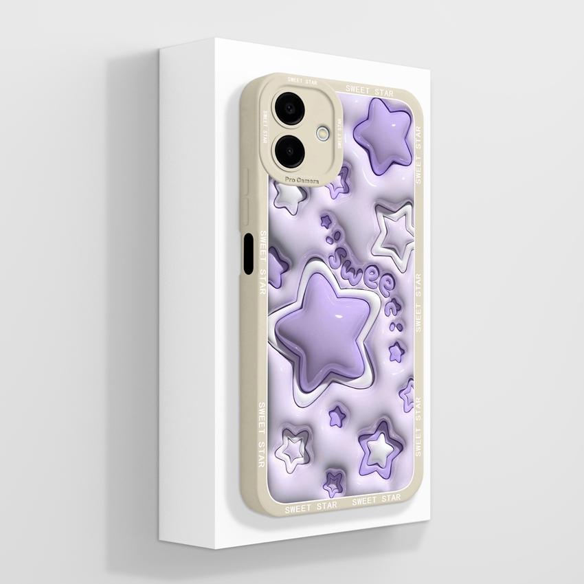 Sacs pour téléphone Pour Samsung A07 M07 F07 A17 M17 F17 M36 F36 M56 S26 Plus A25 Motifs Étiquette Mode Coque Arrière Souple en Silicone antichoc Pour Boîtier Samsung