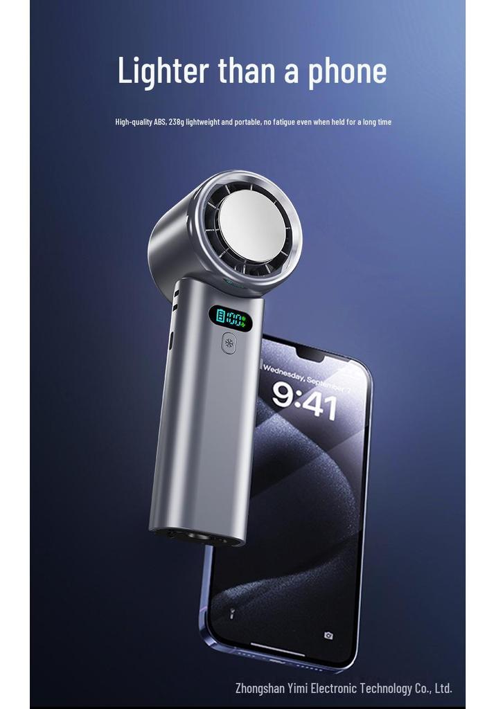 2025 Portable High-Speed USB Cooling Fan: Handheld, 100 Speeds, Ideal for Outdoor Use