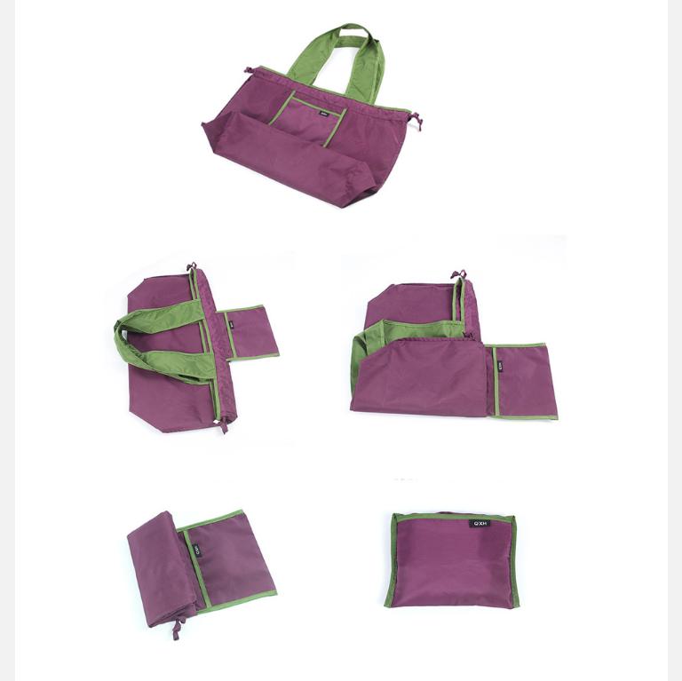 Eco-Friendly Large Waterproof Foldable Drawstring Shopping Shoulder Bag