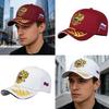 Trendy Baseball Cap With Embroidery Adjustable Strap Design Lightweight Polyester Unisex Sun Protection