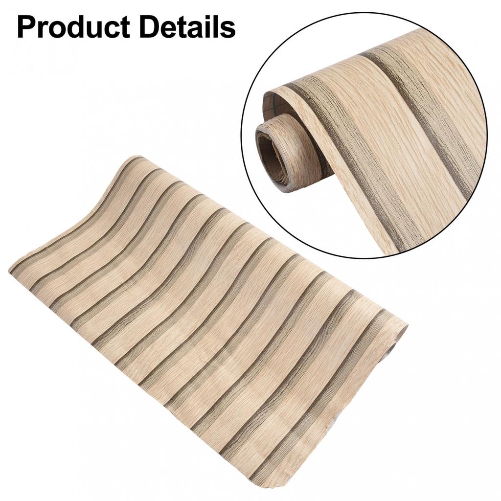 Wood Slat Design Self Wallpaper 40cm for Easy Room Refreshing