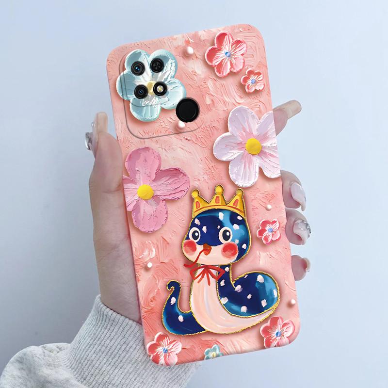 For Xiaomi Redmi 10C Phone Case Fashion Butterfly Flower Girls Design Soft Silicone TPU Back Housing for Redmi10C 10 C Covers