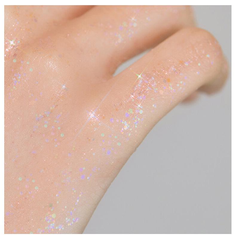 Daisy Man Nude Glitter Eyeshadow Palette: Waterproof, Four-Color Pearlescent for Beginners