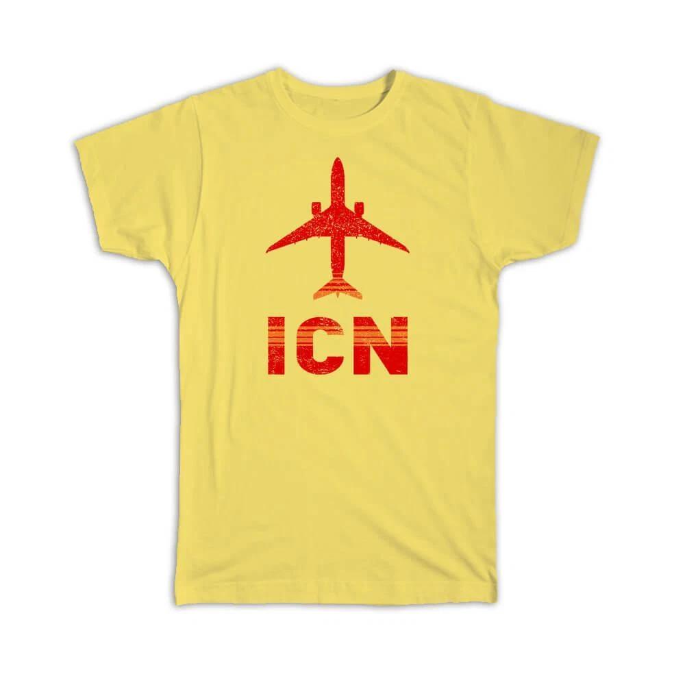 

Gift T-Shirt : South Korea Incheon Airport Seoul ICN Travel Airline Pilot 4XL