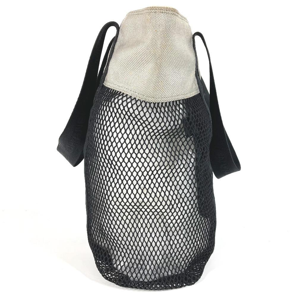 Chanel Sportliches CC CC Mark Logo Mesh Tragetasche mit Beutel, Vertikale Umhängetasche