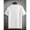 European Sizes Summer New JIU-SU Wrestling Club Print Classic Trendy Men's Casual Fashion Short Sleeve Slightly Stretch Ribbed Crew Neck