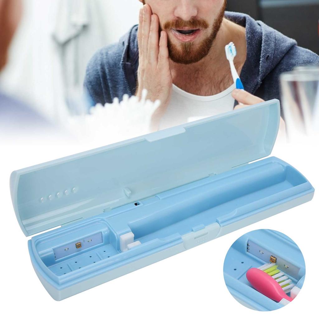 UVC Toothbrush Case LED Storage Box Cleaning USB Rechargeable Toothbrush Container