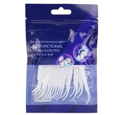 20pcs Professional Dental Floss Picks Disposable Tooth Cleaning Floss Picks for Home Use