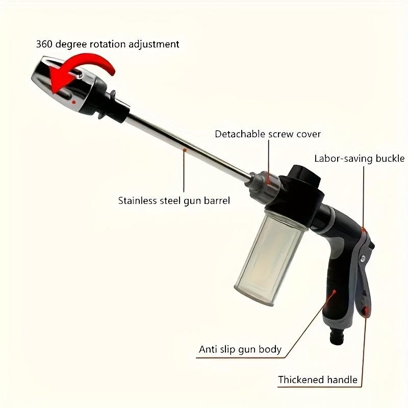 Washer Gun With Dual Connector, Garden Carwash Dual Purpose Switch High Pressure Foam Canon, Soap Sprayer Cleaning Kit, Power Washer Spray Nozzles