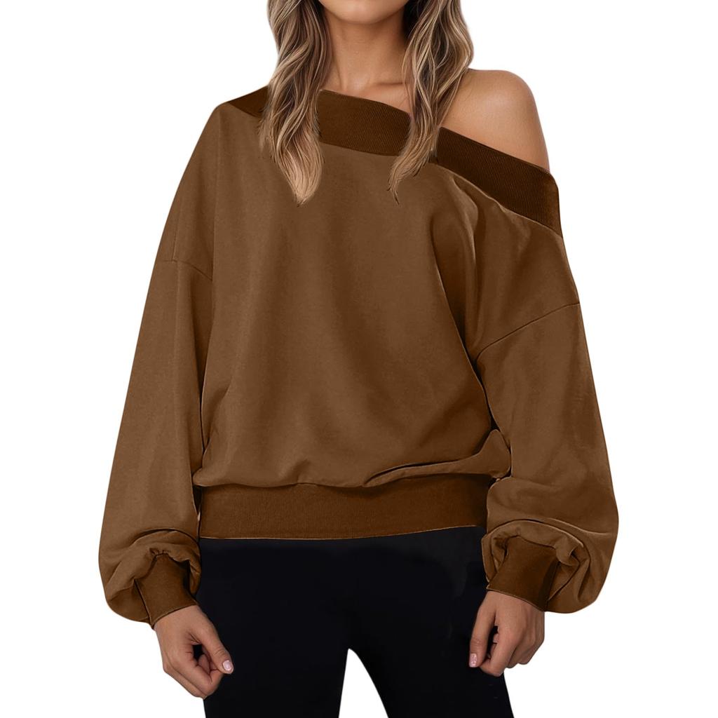 Women's Solid-color Fashionable Long-sleeved Top