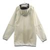 Unused Champion Logo Print Hooded Jacket XL Gray Logo Patch Men's Used