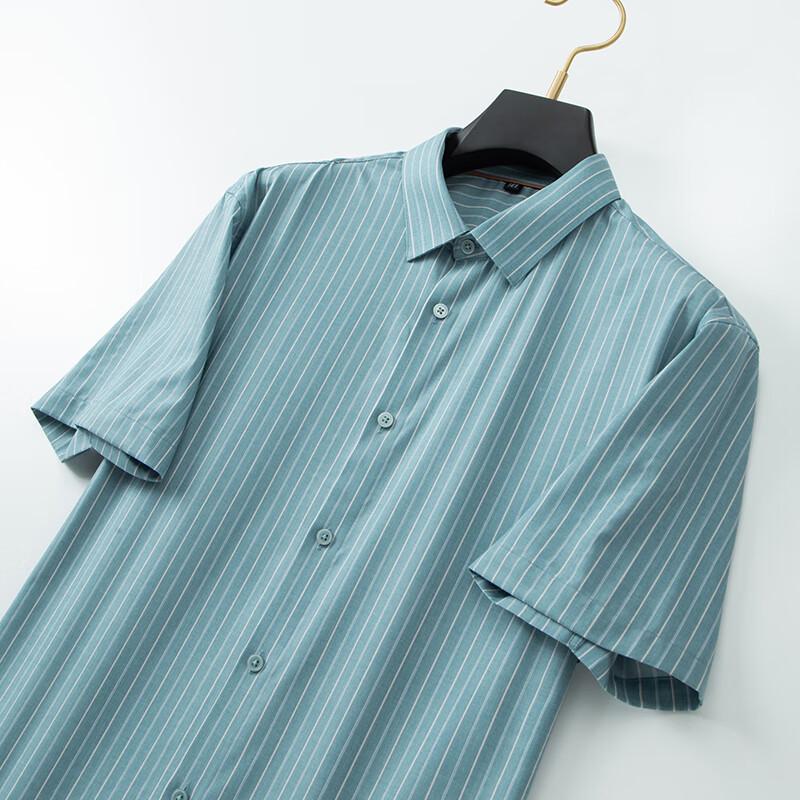 Dibinze Men's Plus Size Loose Fit Striped Short Sleeve Polo Shirt
