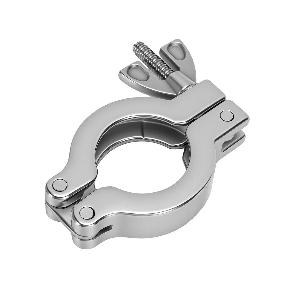 4 Sets KF25 304 Stainless Steel Vacuum Clamp and O Rings Wing Nut Quick Clamp for Vacuum System