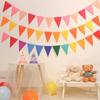 Colorful Non-Woven Triangular Bunting, First Birthday Holiday Party, Flag Hanging, Kindergarten Activities, Flag Decorations