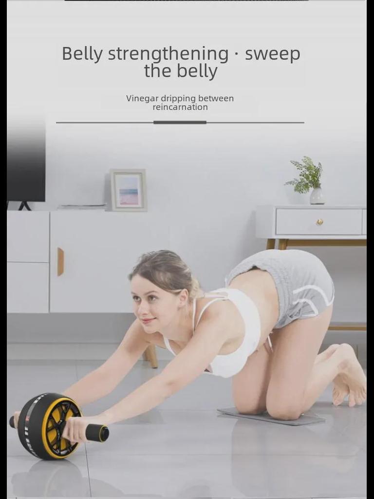 Automatic Rebounding Ab Wheel for Men & Women - Quick Ab Muscle Trainer & Home Fitness Roller